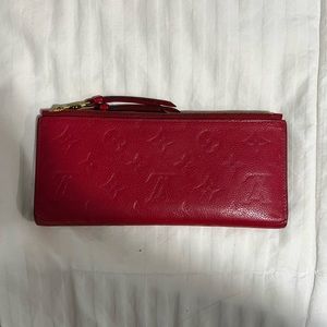 Red Louis Vuitton Wallet